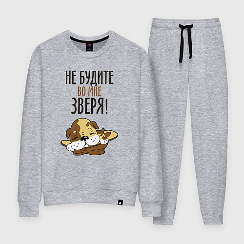 Женский костюм Не будите зверя / Меланж – фото 1