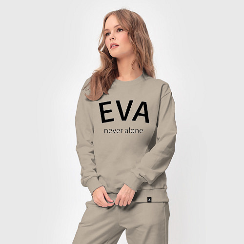 Женский костюм Eva never alone - motto / Миндальный – фото 3