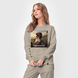 Костюм хлопковый женский Винозавра Строптивая, цвет: миндальный — фото 2