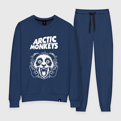 Костюм хлопковый женский Arctic Monkeys rock panda, цвет: тёмно-синий