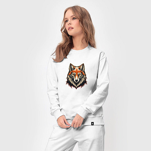 Женский костюм Логотип благородного лиса / Белый – фото 3