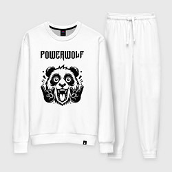 Костюм хлопковый женский Powerwolf - rock panda, цвет: белый