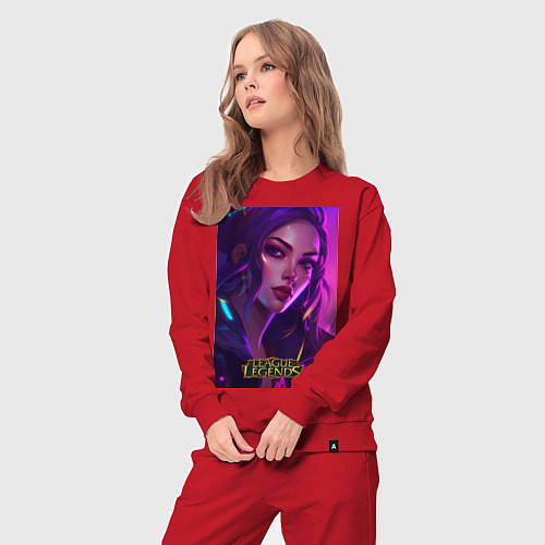 Женский костюм League of Legends Kaisa Kda / Красный – фото 3