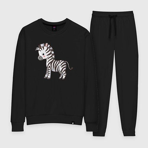 Женский костюм Маленькая зебра / Черный – фото 1