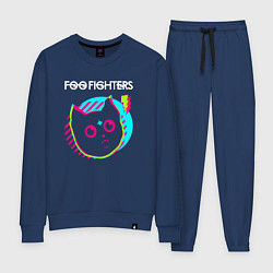 Костюм хлопковый женский Foo Fighters rock star cat, цвет: тёмно-синий