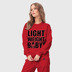 Костюм хлопковый женский Light weight baby, цвет: красный — фото 2