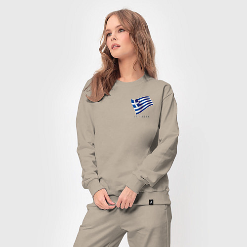 Женский костюм Im Greek - motto / Миндальный – фото 3