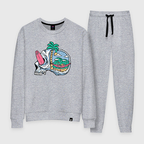 Женский костюм Dead summer skull / Меланж – фото 1