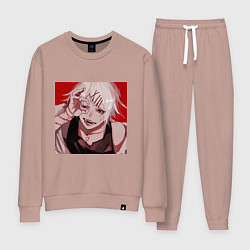 Костюм хлопковый женский Токийский гуль Сузуя, цвет: пыльно-розовый