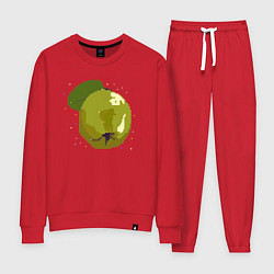 Костюм хлопковый женский Айва и звезды - пиксельное, цвет: красный