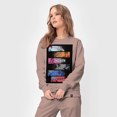 Женский костюм Баскетбол Куроко Тэцуя / Пыльно-розовый – фото 3