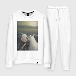 Костюм хлопковый женский Для тебя Бессмертный Фуши, цвет: белый