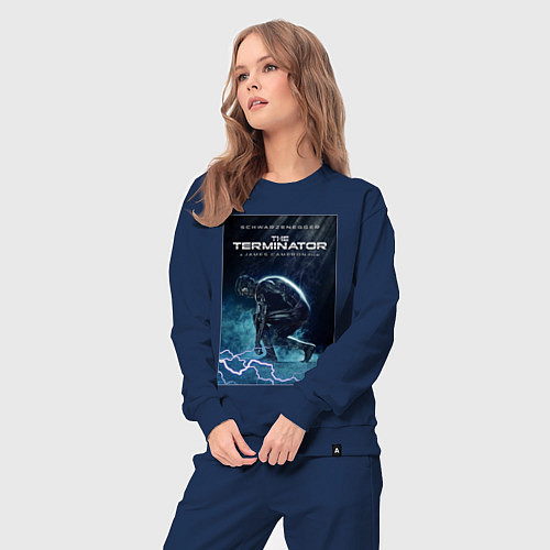 Женский костюм Терминатор из будущего / Тёмно-синий – фото 3