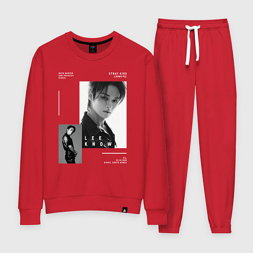 Женский костюм Stray kids Lee Know / Красный – фото 1