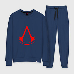 Костюм хлопковый женский Red logo of assassins, цвет: тёмно-синий