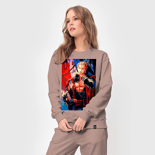 Женский костюм Ван-Пис Зоро Ророноа / Пыльно-розовый – фото 3