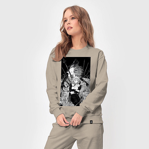 Женский костюм Человек-бензопила Пауэр Охотница на демонов / Миндальный – фото 3