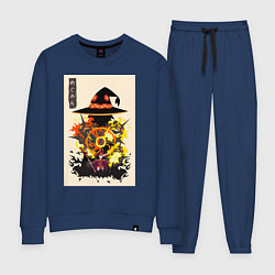 Костюм хлопковый женский Этот замечательный мир Мэгумин, цвет: тёмно-синий