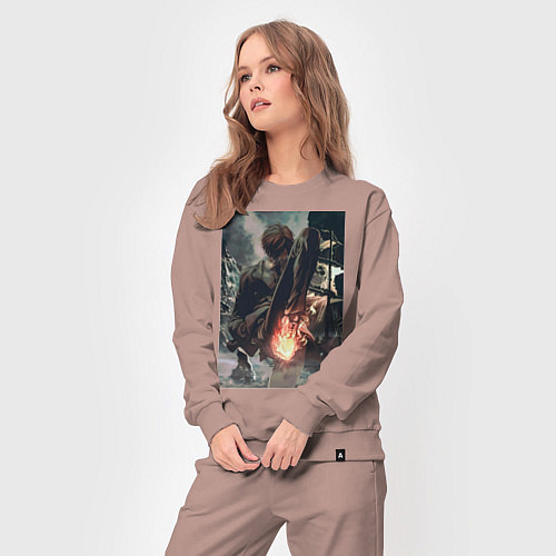 Женский костюм Ван-Пис Санджи пират / Пыльно-розовый – фото 3