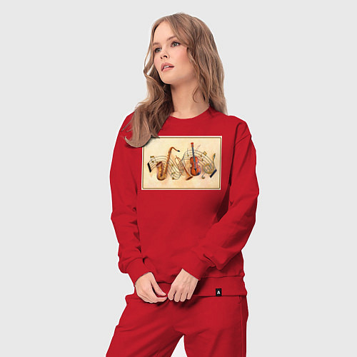 Женский костюм Музыка нас связала / Красный – фото 3