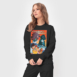 Костюм хлопковый женский Аниме корабль призрак, цвет: черный — фото 2