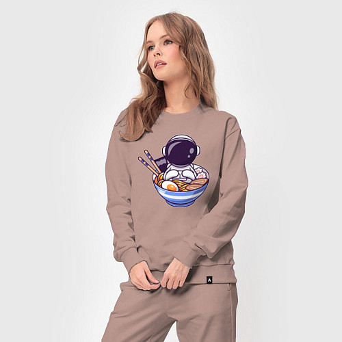 Женский костюм Ramen spaceman / Пыльно-розовый – фото 3