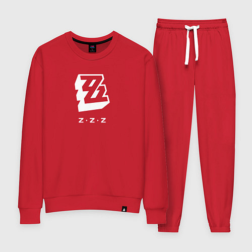 Женский костюм Zenless Zone Zero logo / Красный – фото 1