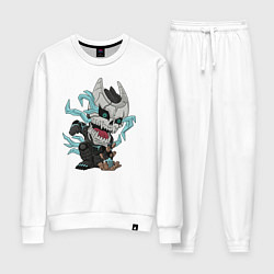 Костюм хлопковый женский Кафка Хибино чиби Кайдзю номер 8, цвет: белый