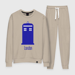 Костюм хлопковый женский Tardis - London, цвет: миндальный