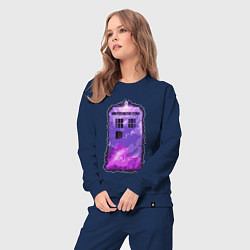 Костюм хлопковый женский Violet tardis, цвет: тёмно-синий — фото 2