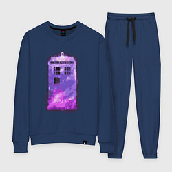 Костюм хлопковый женский Violet tardis, цвет: тёмно-синий