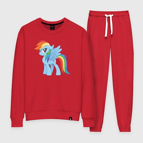 Женский костюм Рейнбоу Дэш из My Little Pony в кино / Красный – фото 1