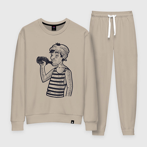 Женский костюм Алкаш / Миндальный – фото 1