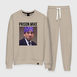 Костюм хлопковый женский Prison mike Michael Scott - офис, цвет: миндальный