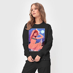 Костюм хлопковый женский Волчица и пряности Холо waifu, цвет: черный — фото 2