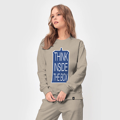 Женский костюм Think inside the box / Миндальный – фото 3
