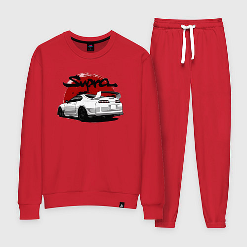 Женский костюм Автомобиль Toyota Supra / Красный – фото 1