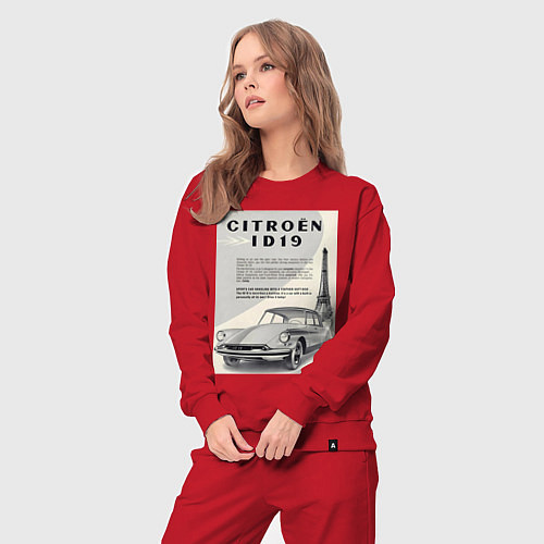 Женский костюм Автомобиль Citroen / Красный – фото 3