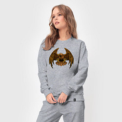 Костюм хлопковый женский Орлан, цвет: меланж — фото 2