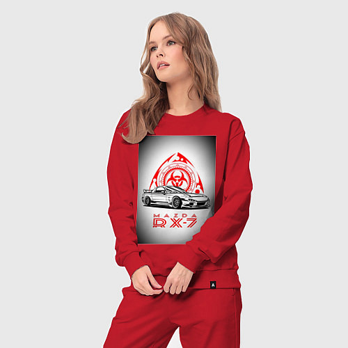 Женский костюм Mazda rx-7 автомобиль / Красный – фото 3