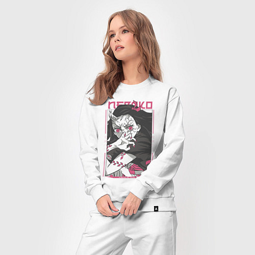 Женский костюм Клинок рассекающий демонов Незуко kimetsu no yaiba / Белый – фото 3