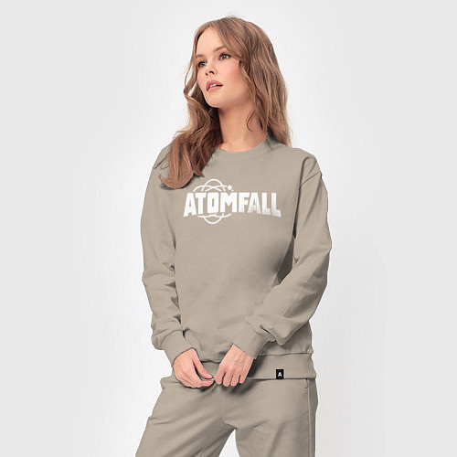 Женский костюм Atomfall logo / Миндальный – фото 3