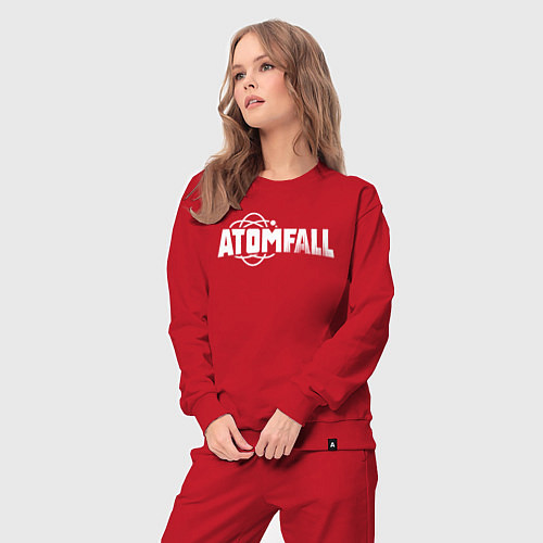 Женский костюм Atomfall logo / Красный – фото 3