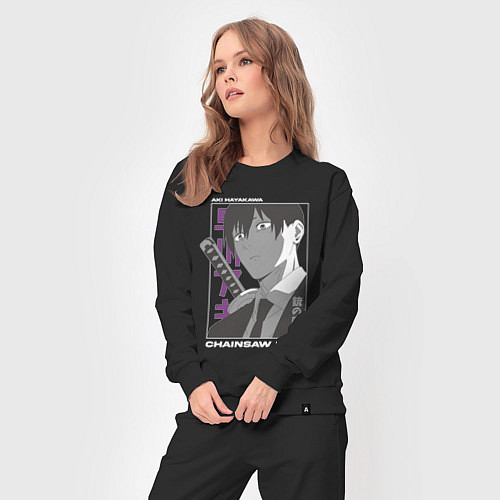 Женский костюм Человек-бензопила Аки Хаякава Aki Hayakawa / Черный – фото 3