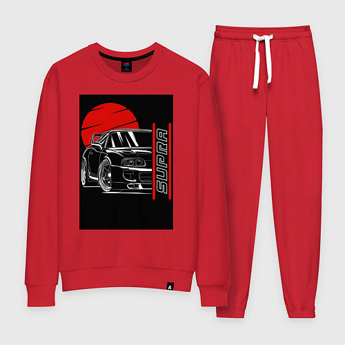 Женский костюм Toyota Supra авто / Красный – фото 1