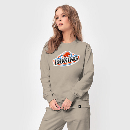 Женский костюм Boxing team / Миндальный – фото 3