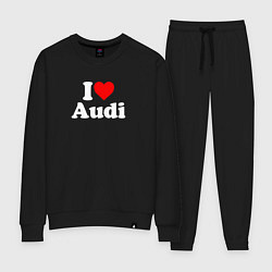 Костюм хлопковый женский I love Audi, цвет: черный