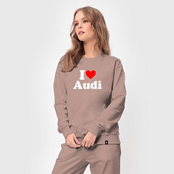 Костюм хлопковый женский I love Audi, цвет: пыльно-розовый — фото 2