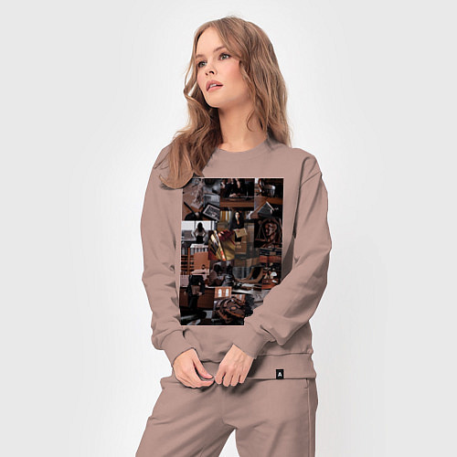 Женский костюм Юристы эстетика коллаж / Пыльно-розовый – фото 3