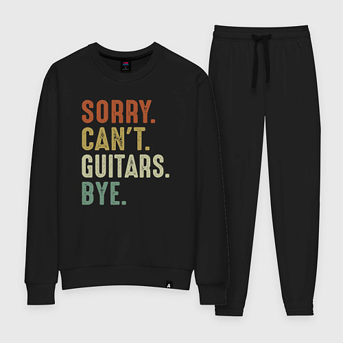 Женский костюм Извини не могу гитары пока / Черный – фото 1
